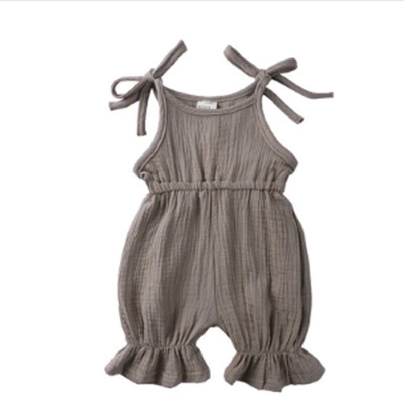 Adorable & Comfy Halter Baby Girl Romper Jumpsuit