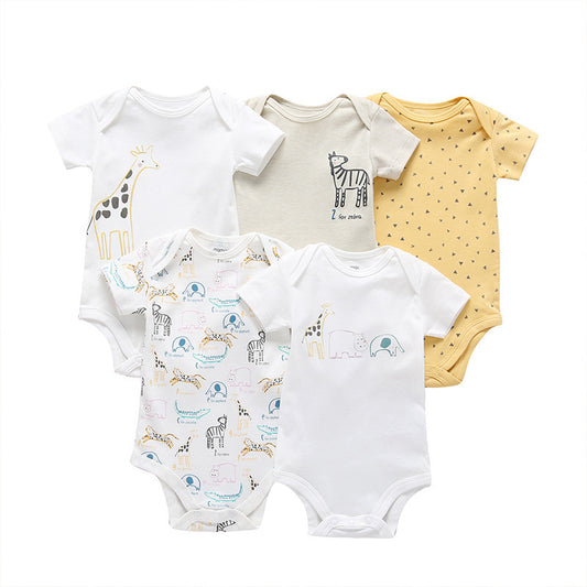 Soft & Stylish 5-Piece Baby Onesie Set